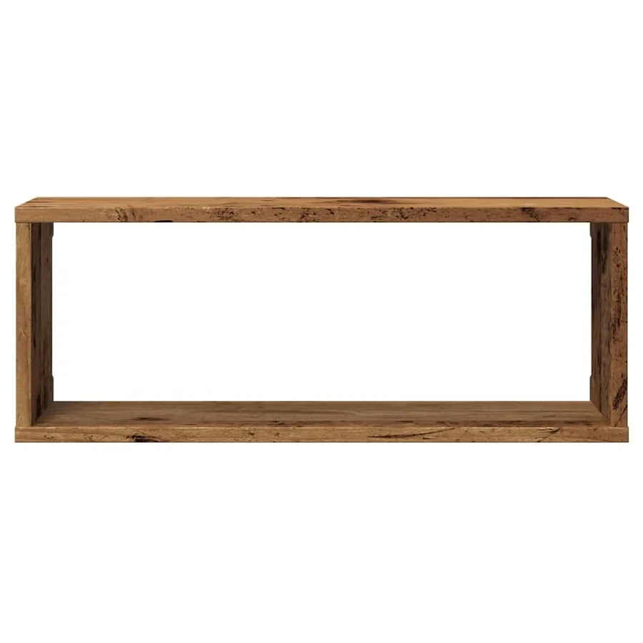 Étagères murales cube 6 pcs vieux bois 60x15x23 cm - 5