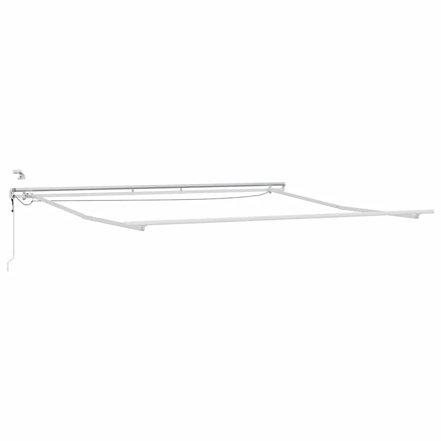 Cadre d'auvent Blanc 400 × 350 cm Aluminium - 2