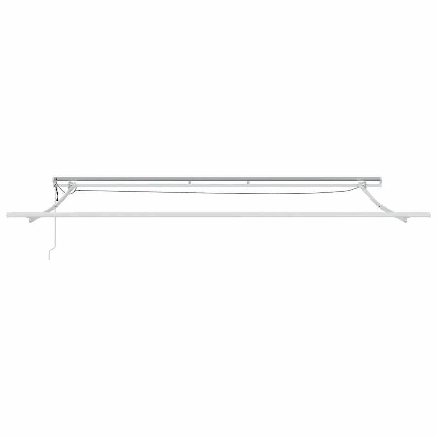 Cadre d'auvent Blanc 400 × 350 cm Aluminium - 6