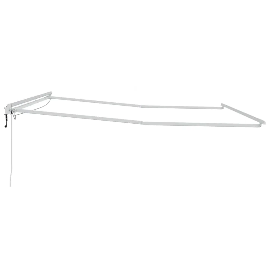 Cadre d'auvent Blanc 400 × 350 cm Aluminium - 7