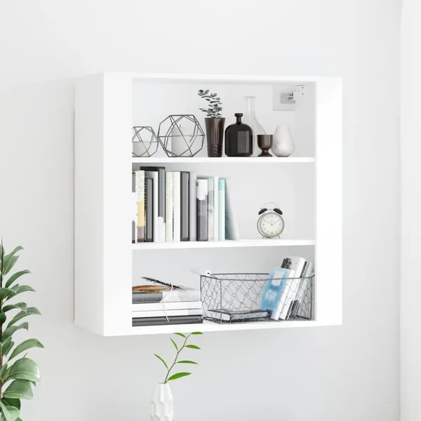 Armoire murale Blanc 80x33x80 cm Bois d'ingénierie
