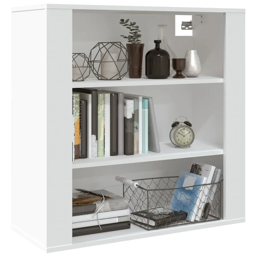 Armoire murale Blanc 80x33x80 cm Bois d'ingénierie - 8