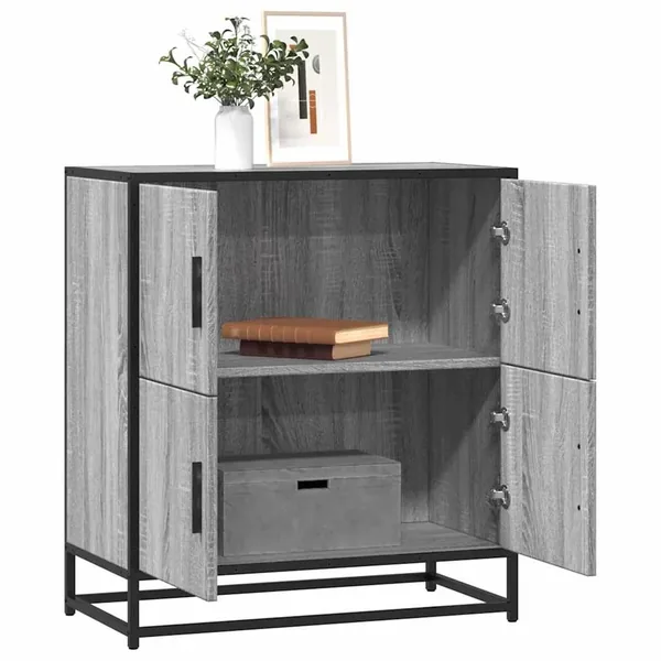 Buffet sonoma gris 68x35x76 cm bois d'ingénierie