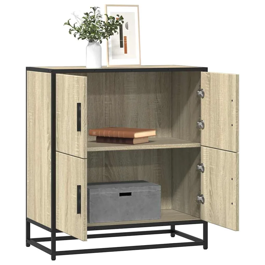 Buffet chêne sonoma 68x35x76 cm bois d'ingénierie