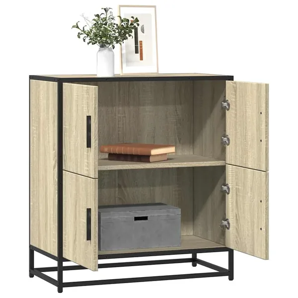 Buffet chêne sonoma 68x35x76 cm bois d'ingénierie