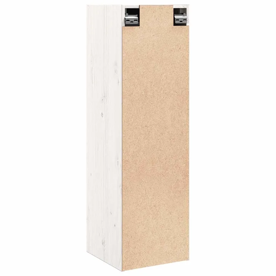 Armoire murale Blanc 30x30x100 cm Bois de pin massif - 7