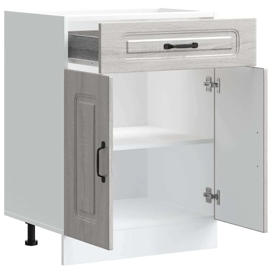 Armoire de cuisine Kalmar sonoma gris bois d'ingénierie - 5