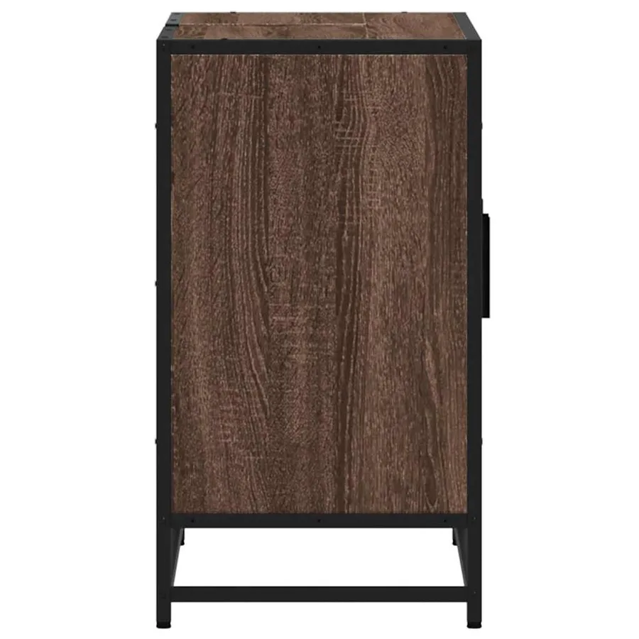Armoire de lavabo de salle de bain chêne marron 90x33x60 cm - 6