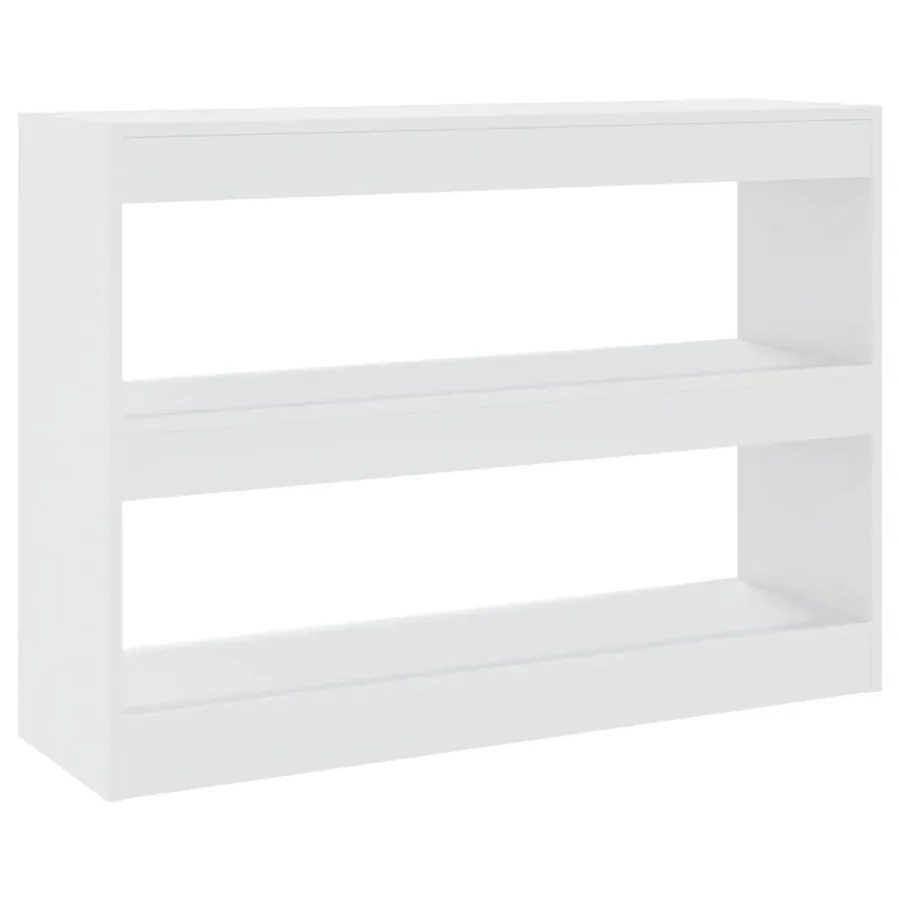 Bibliothèque/Séparateur de pièce Blanc 100x30x72 cm - 2