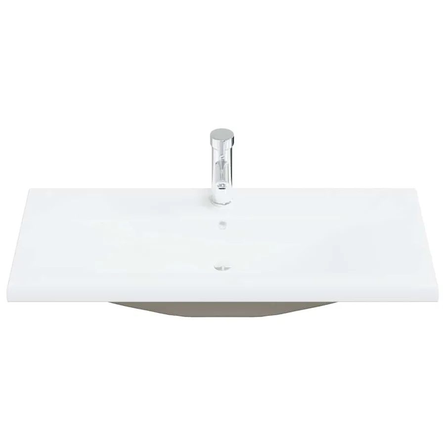 Ensemble de meubles de salle de bain 4 pcs gris béton - 7