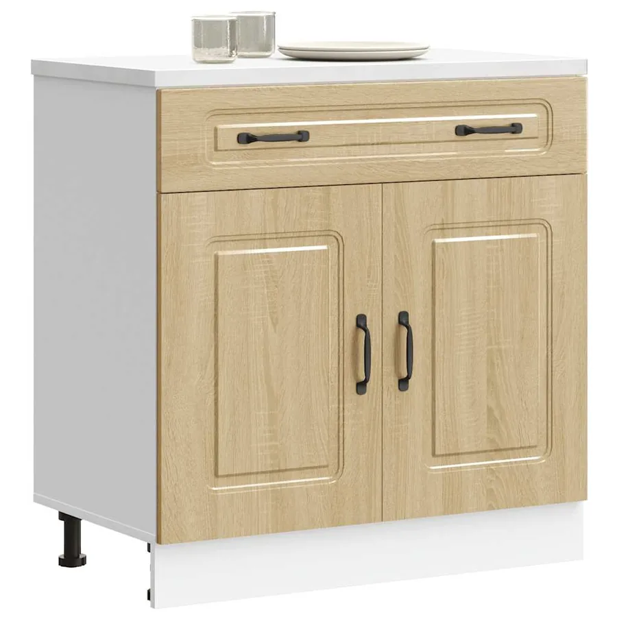Armoire de cuisine Kalmar chêne sonoma bois d'ingénierie