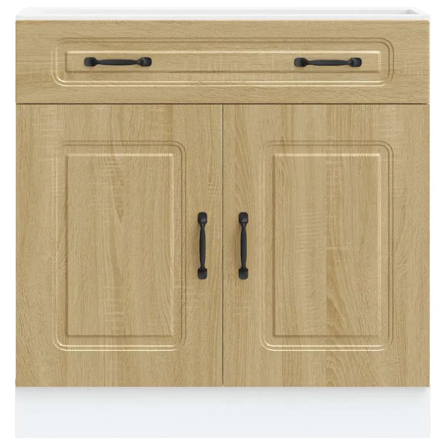Armoire de cuisine Kalmar chêne sonoma bois d'ingénierie - 4