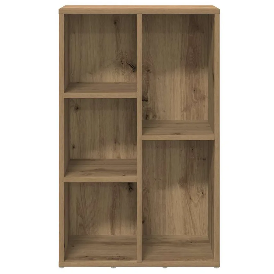 Bibliothèque chêne artisanal 50x25x80 cm bois d'ingénierie - 5