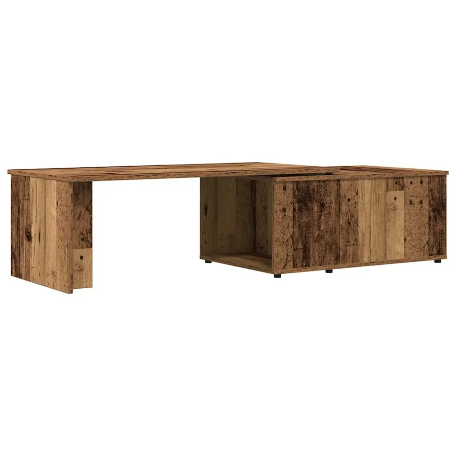 Table basse vieux bois 150x50x35 cm bois d'ingénierie - 2