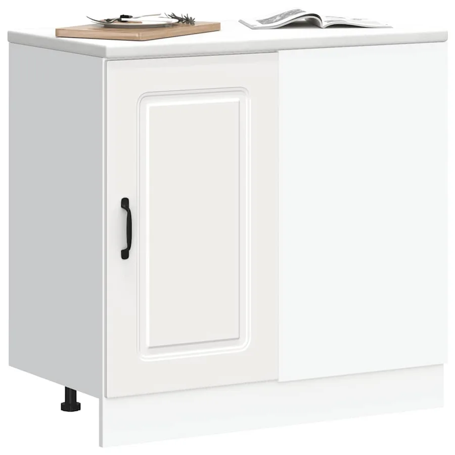 Armoire de cuisine Kalmar blanc bois d'ingénierie - 3