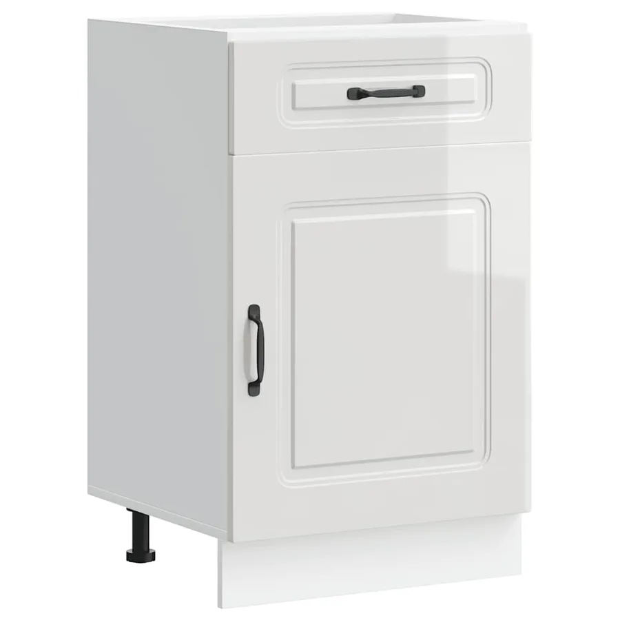 Armoire de cuisine Kalmar blanc brillant bois ingénierie - 2