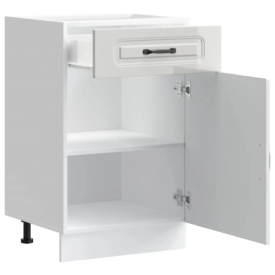 Armoire de cuisine Kalmar blanc brillant bois ingénierie - 5