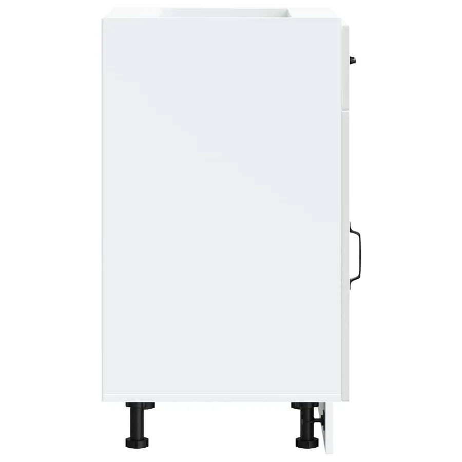Armoire de cuisine Kalmar blanc brillant bois ingénierie - 6