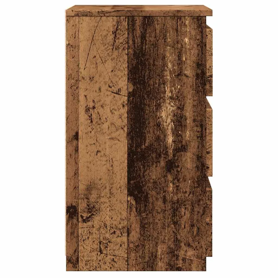 Table de chevet vieux bois 40x35x62,5 cm bois d'ingénierie - 7