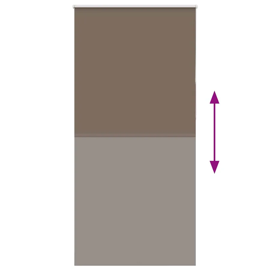 Store enrouleur occultant café 110x230cm largeur du tissu - 5