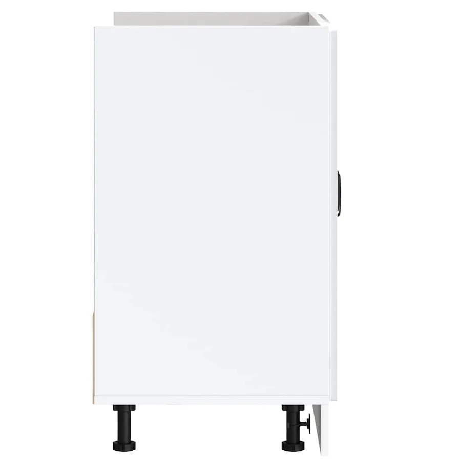 Meuble bas pour évier Kalmar blanc 80x46x81,5cm bois ingénierie - 5