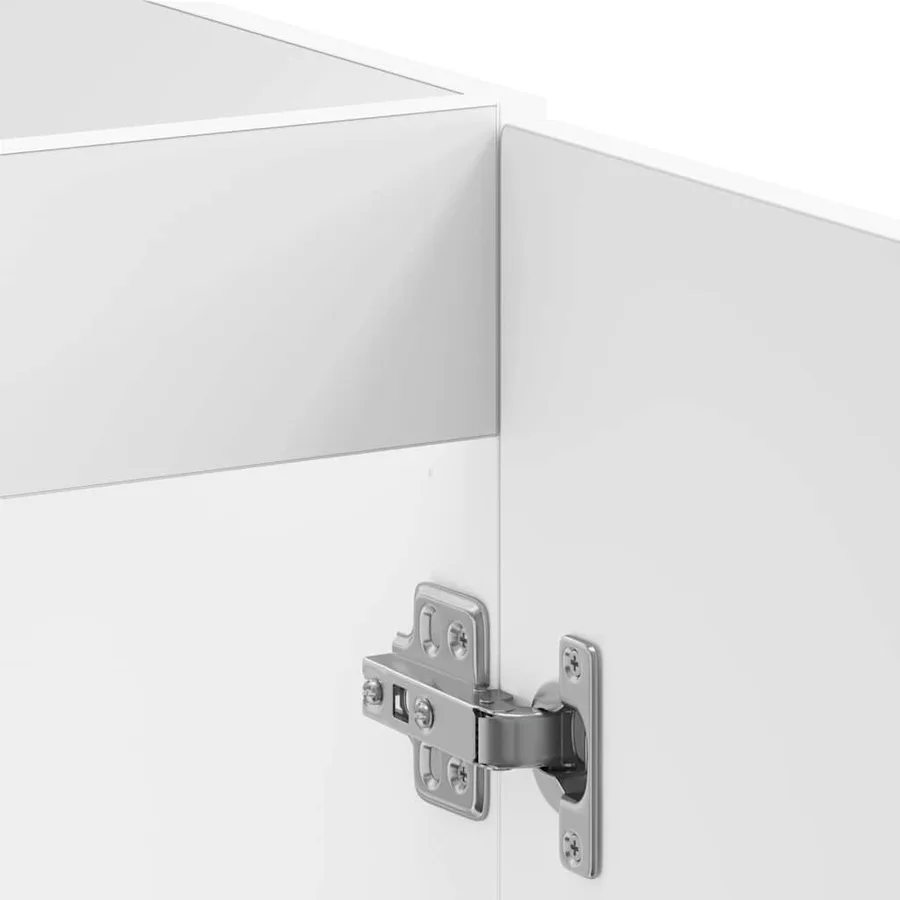 Meuble bas pour évier Kalmar blanc 80x46x81,5cm bois ingénierie - 8