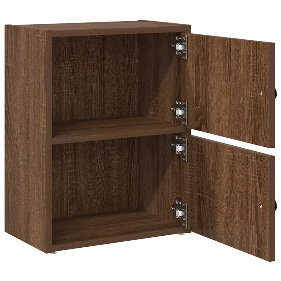 Bibliothèque chêne marron 40x24x52 cm bois d'ingénierie - 5