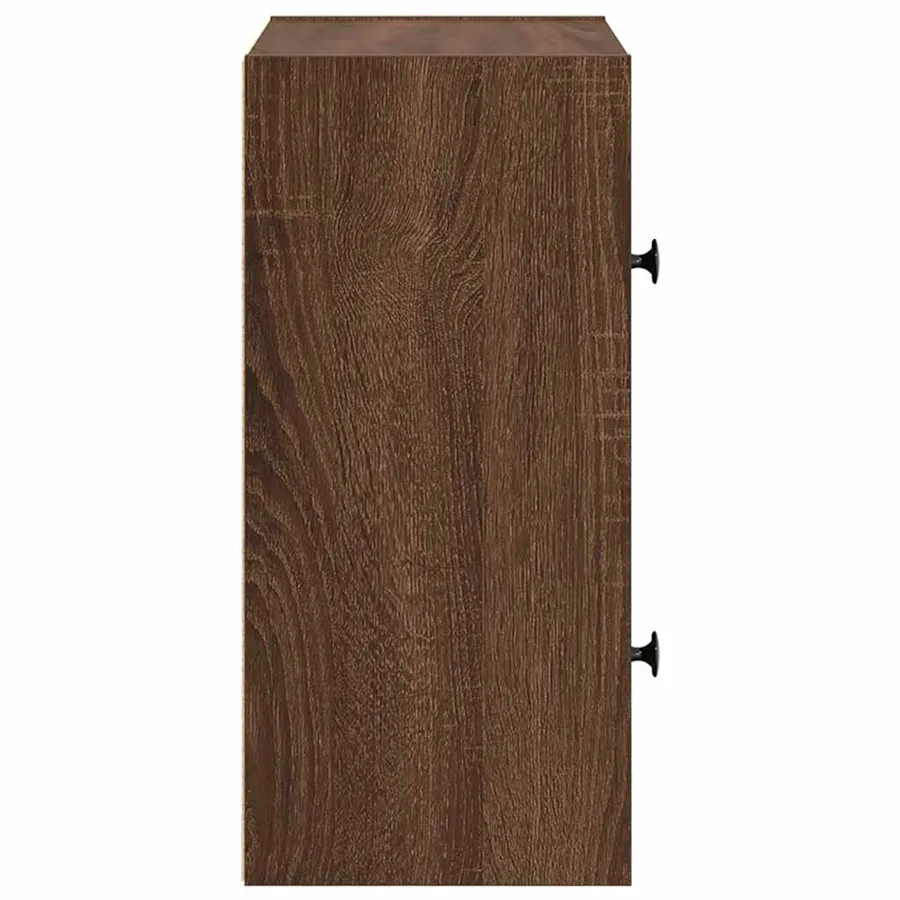 Bibliothèque chêne marron 40x24x52 cm bois d'ingénierie - 6