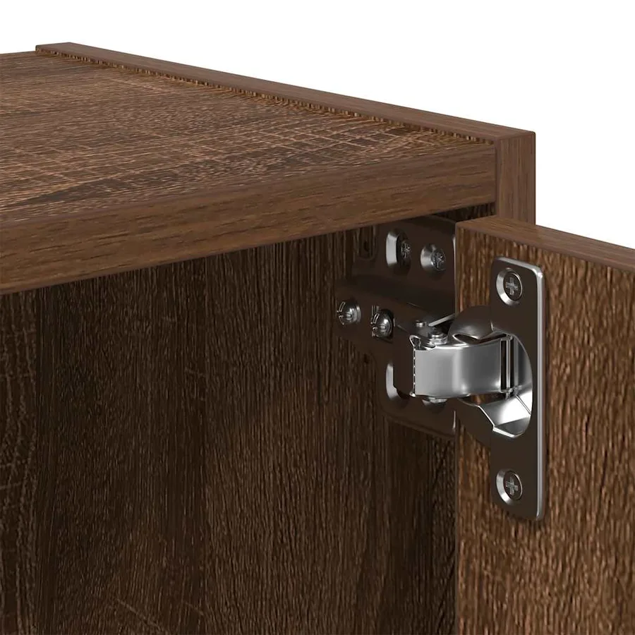 Bibliothèque chêne marron 40x24x52 cm bois d'ingénierie - 9