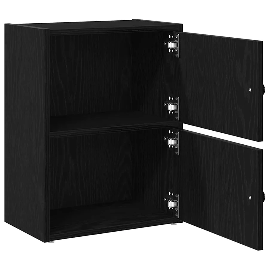 Bibliothèque chêne noir 40x24x52 cm bois d'ingénierie - 5