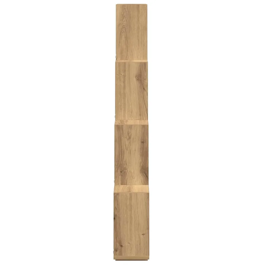 Étagère murale en forme de cube chêne artisanal 90x15x119,5 cm - 5