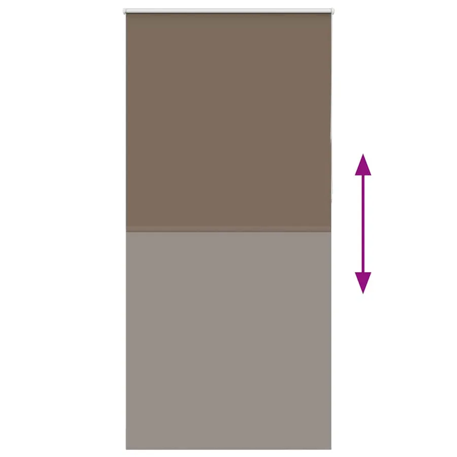 Store enrouleur occultant café 100x210cm largeur du tissu - 5