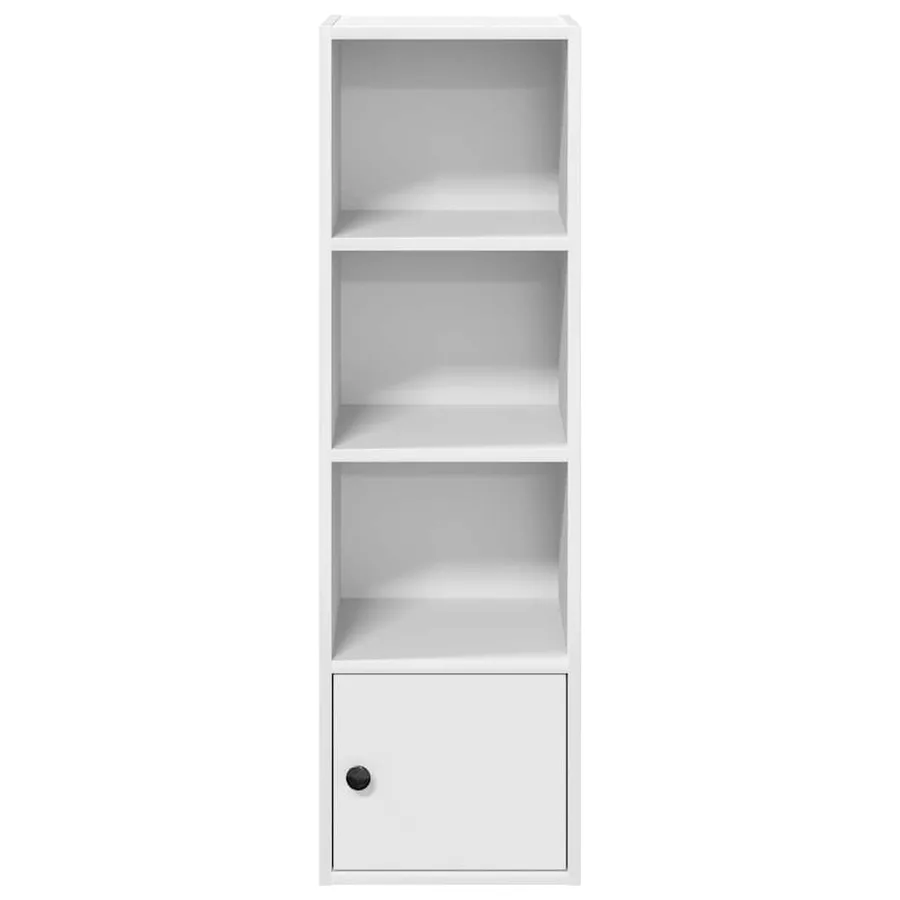 Bibliothèque blanc 31x24x102 cm bois d'ingénierie - 5