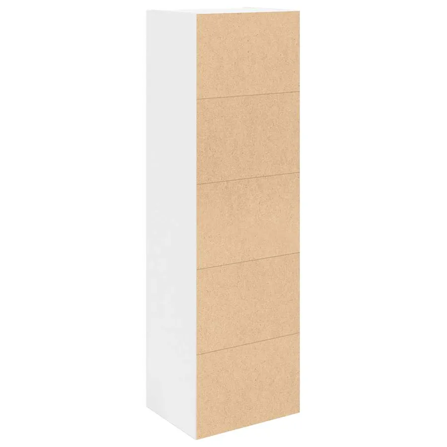Bibliothèque blanc 31x24x102 cm bois d'ingénierie - 7