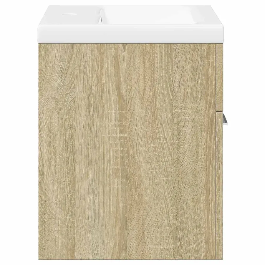 Ensemble de meubles de salle de bain 2 pcs chêne sonoma - 7