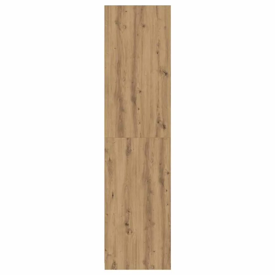 Garde-robe chêne artisanal 100x50x200 cm bois d'ingénierie - 5