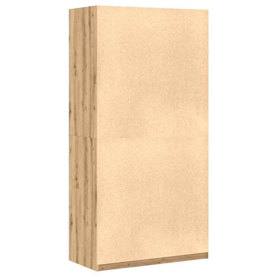 Garde-robe chêne artisanal 100x50x200 cm bois d'ingénierie - 6