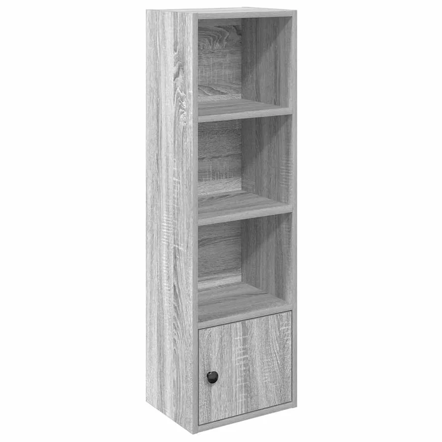 Bibliothèque sonoma gris 31x24x102 cm bois d'ingénierie - 2
