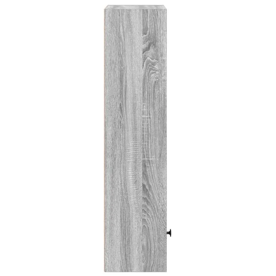 Bibliothèque sonoma gris 31x24x102 cm bois d'ingénierie - 6