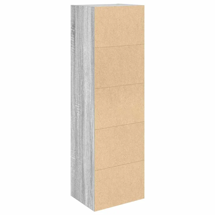 Bibliothèque sonoma gris 31x24x102 cm bois d'ingénierie - 7