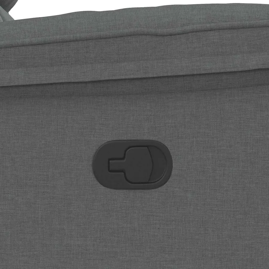 Fauteuil de massage inclinable Gris foncé Tissu - 10
