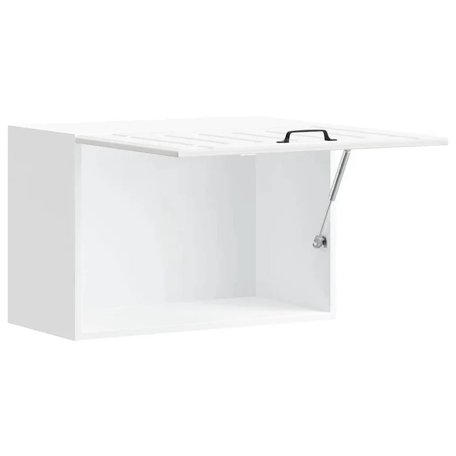 Armoire murale de cuisine Lucca blanc brillant bois ingénierie - 8