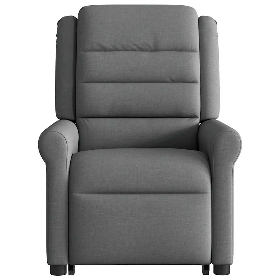 Fauteuil inclinable de massage électrique Gris foncé Tissu - 5