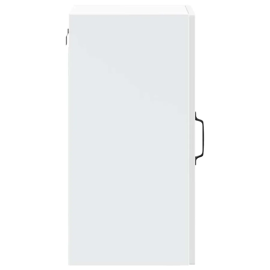 Armoire murale cuisine avec porte en verre Lucca blanc brillant - 8