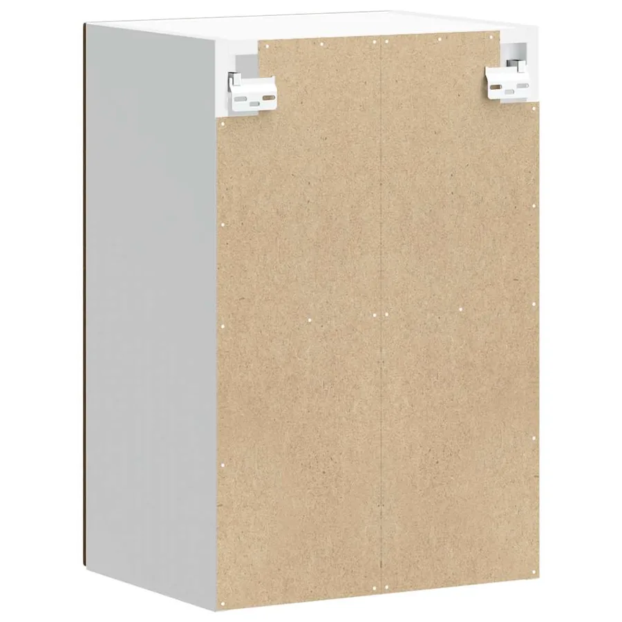 Armoire murale de cuisine et porte en verre Lucca chêne marron - 9