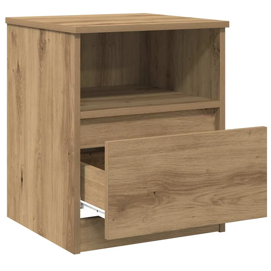 Tables chevet 2 pcs chêne artisanal 40x40x50 cm bois ingénierie - 10