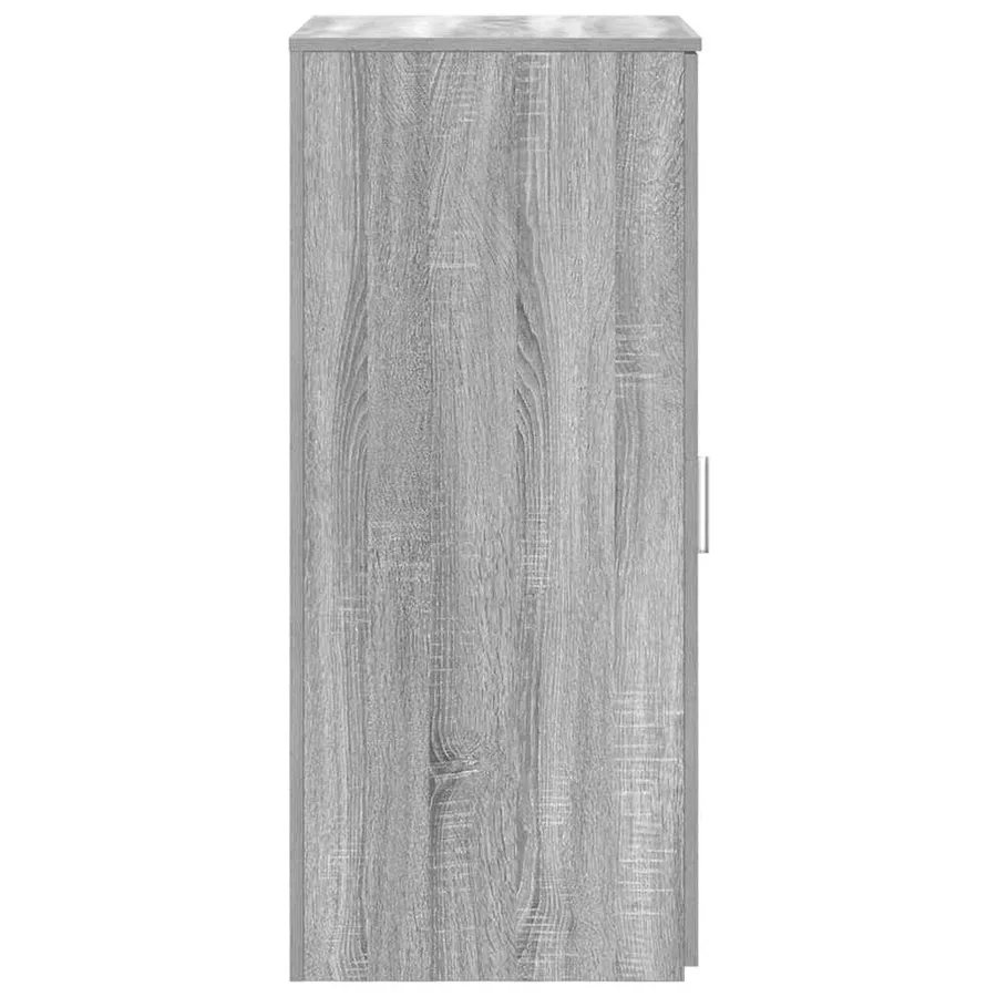 Armoire de rangement sonoma gris 50x45x103,5 cm bois ingénierie - 5
