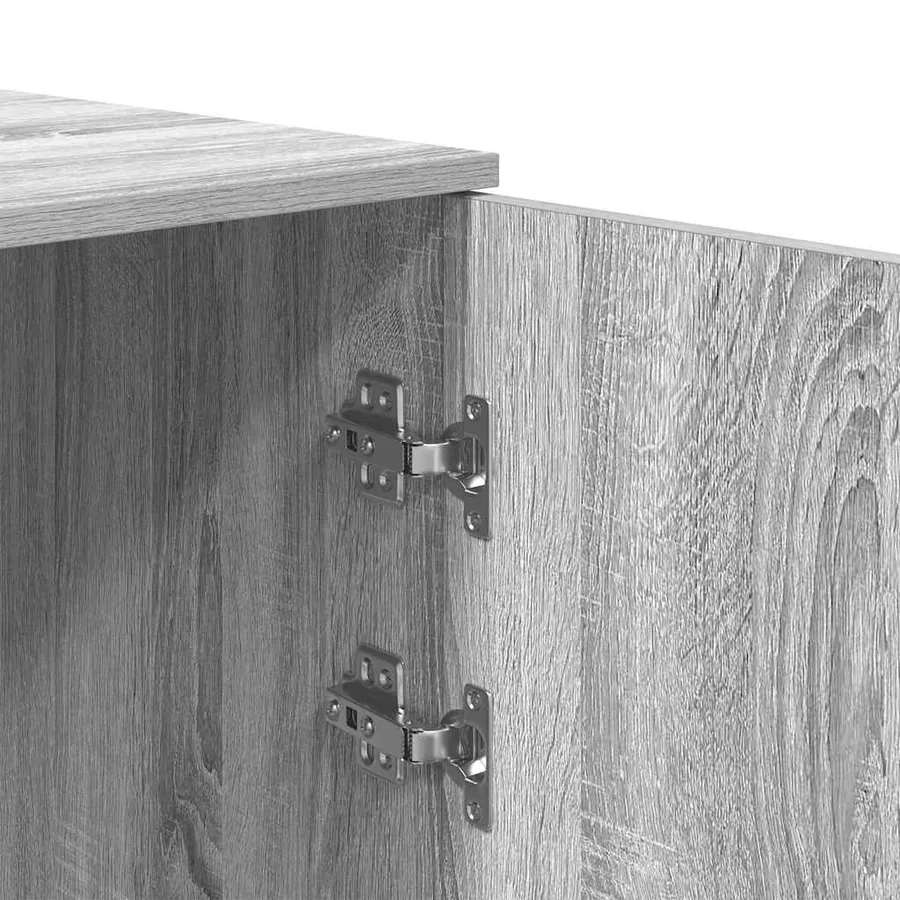 Armoire de rangement sonoma gris 50x45x103,5 cm bois ingénierie - 8