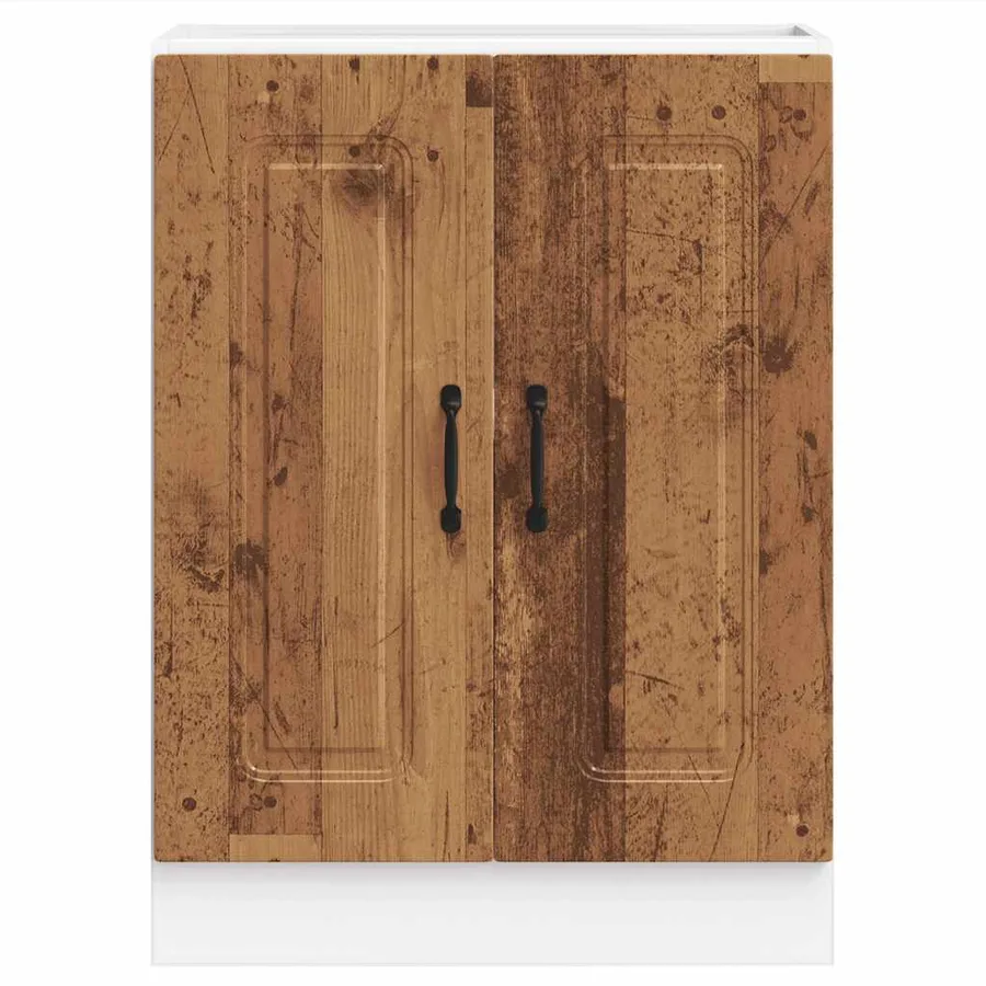 Meuble bas pour évier Kalmar vieux bois bois d'ingénierie - 4