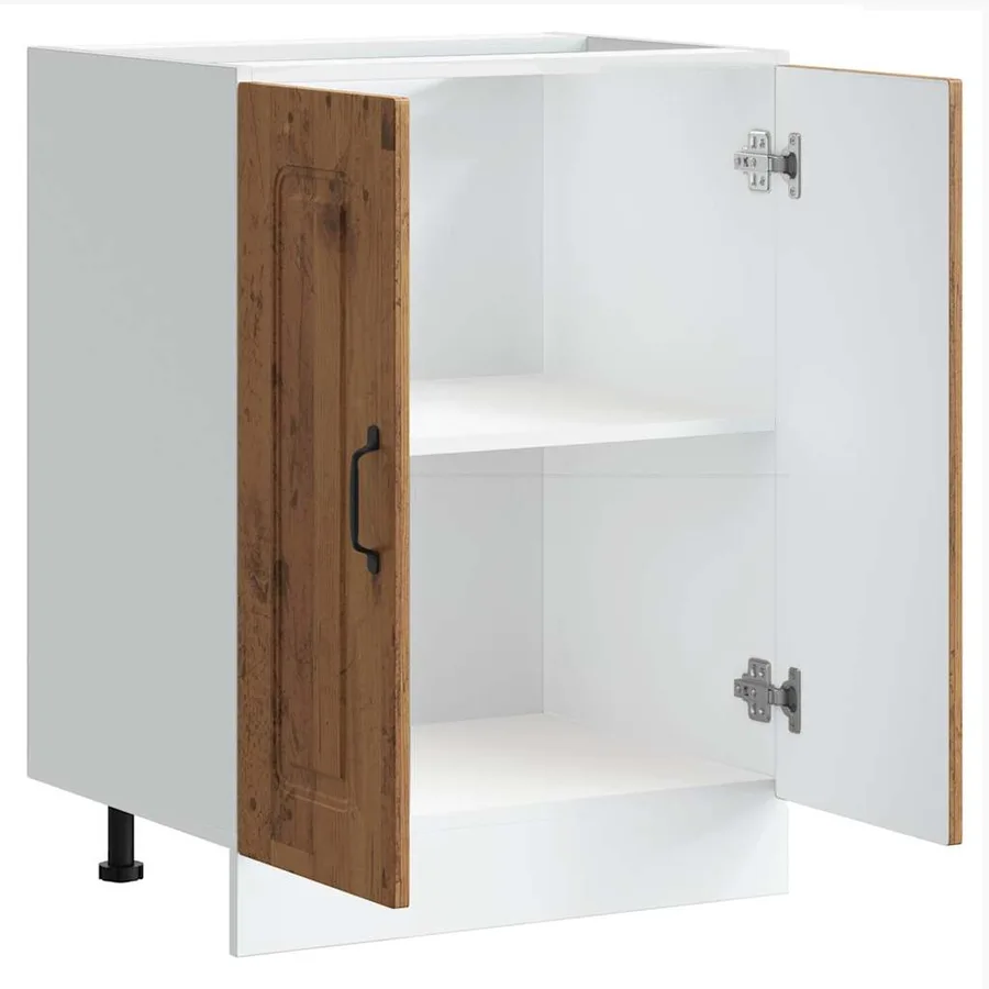 Meuble bas pour évier Kalmar vieux bois bois d'ingénierie - 5
